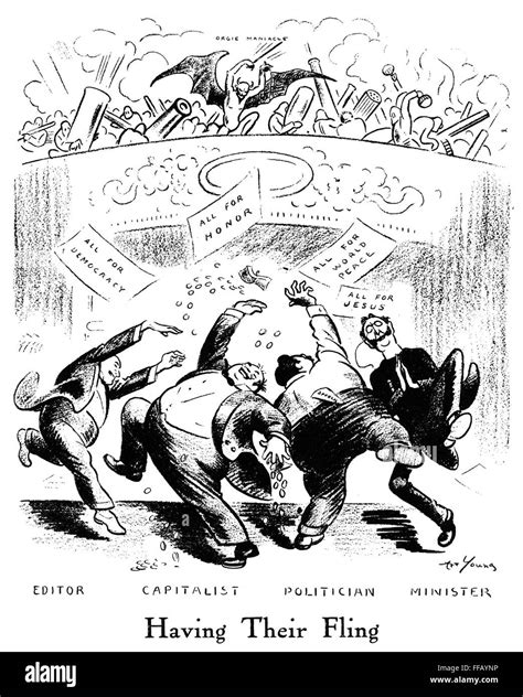 Anti War Cartoon 1917 Nhaving Their Fling American Cartoon By Art