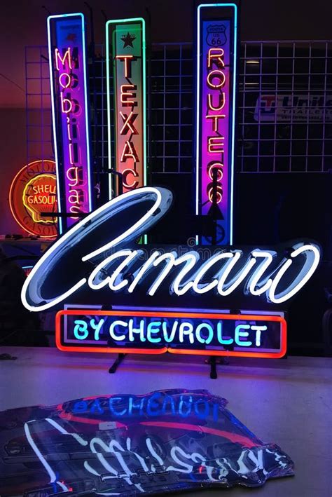 Automotive Neon Signs For Sale Editorial Photo Image Of Decor Sign