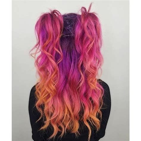 Orange And Pink Ombre Hair