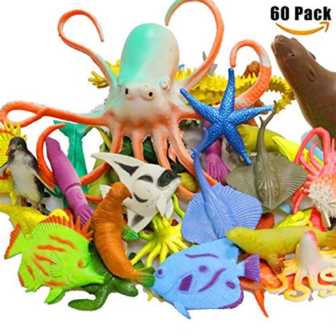 Buy Hnvouer Ocean Sea Animal 60 Pack Underwater Sea Animals Ocean