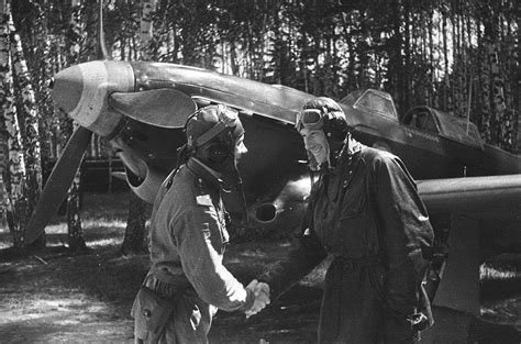 soviet pilot commander of the 1st squadron of the 18th gviap captain semyon sibirin who shot