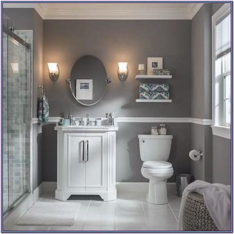 One of the projects that we were working on this past week was our small upstair guest bath. Light Grey Bathroom Paint Ideas by Joe Holland | Benjamin ...