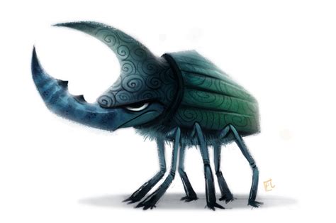 Daily Paint 691 Rhino Beetle Quickie By Cryptid Creationsdeviantart