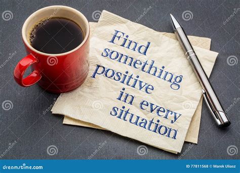 Find Something Positive In Every Situation Stock Photo Image Of