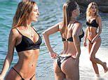 Kimberley Garner Flaunts Her Lithe Figure In A Teeny Tiny Black Bik