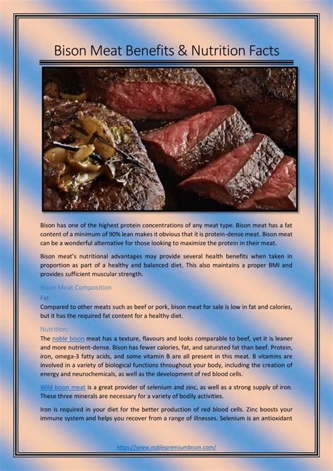 Ppt Bison Meat Benefits Powerpoint Presentation Free Download Id