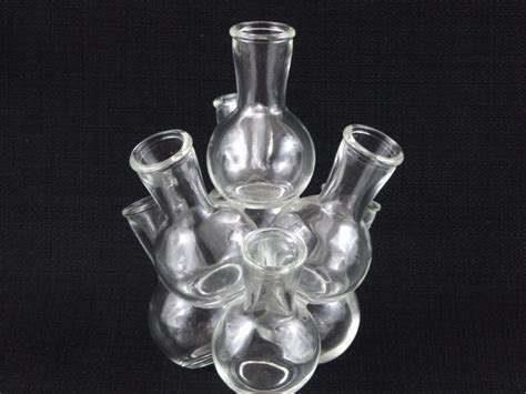 Rare Vintage Glass Multi Bud Vase Centerpiece 7 Vessel Bud Vase Centerpiece Vase Vase