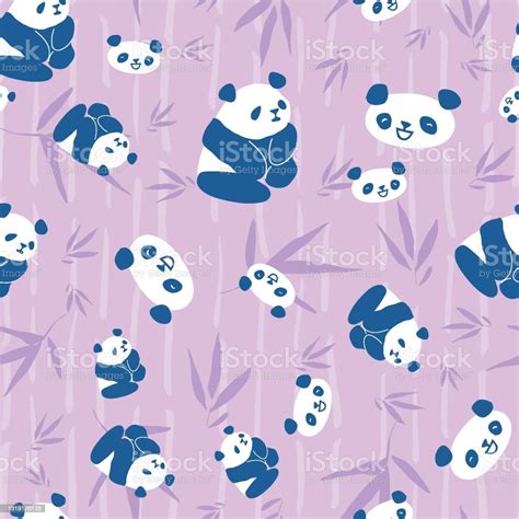 Panda Bamboo Seamless Pattern Stock Illustration Download Image Now