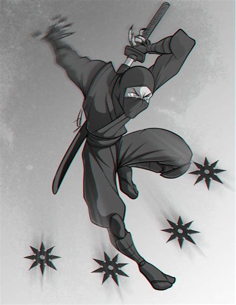 Ninja Throwing Stars In 2021 Ninja Art Character Design Drawing Poses