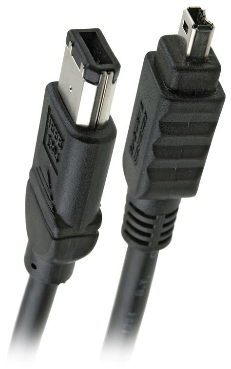 Firewire Cable 6 Pin To 4 Pin Ieee 1394 Ilink Lynx 1 Metre