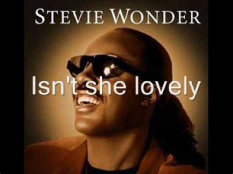 Stevie Wonder Isn T She Lovely Lyrics Chords Chordify