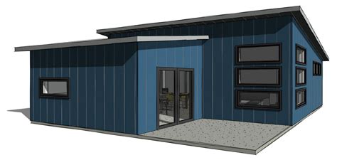 Steel Single Slope B Steel Kit 16000 Slope House Cabin Homes