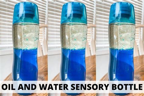 How To Make A Diy Oil And Water Sensory Bottle For Kids Tiny Hands