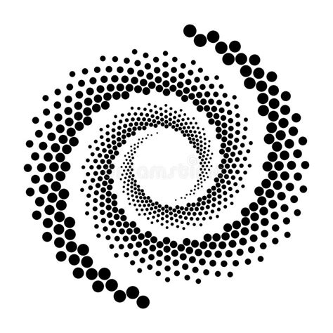 Design Spiral Dots Backdrop Stock Vector Illustration Of Curve