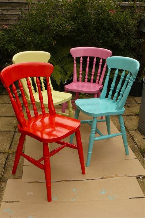 Cath Kidston Like Chairs Colored Dining Chairs Colorful Chairs Decor