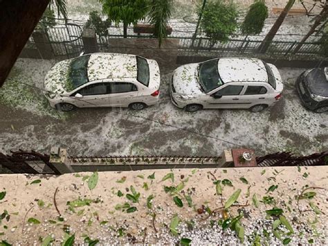 Delhi Rain Hailstorm Ncr Noida Ghaziabad Latest News Photos Videos