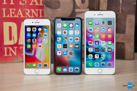 Apple Iphone X Vs Iphone 8 Vs Iphone 8 Plus Phonearena