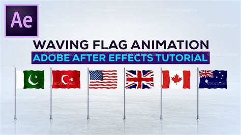 How to make waving flag Animation in Adobe After Effects | Ae Tutorial