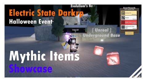 Roblox Electric State Darkrp Mythic Items Showcase Halloween