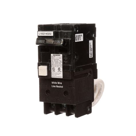 Siemens 30 Amp Double Pole Type Qpf2 Gfci Circuit Breaker Us2qf230ap