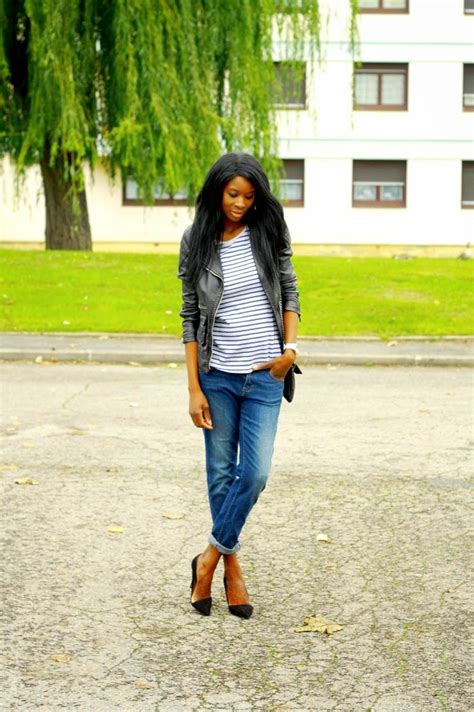 Marinière col bateau, manches aux coudes avec revers. Mariniere - Styles by Assitan. Blog mode. French style blogger