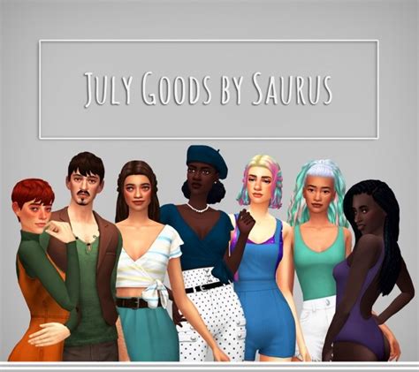 July Set At Saurus Sims Sims 4 Updates