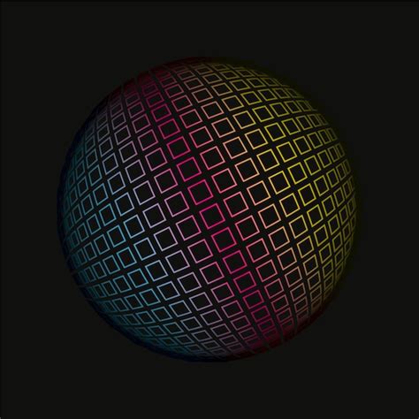 Colored Grids Spherical 3d Background Pattern Vector Premium Download