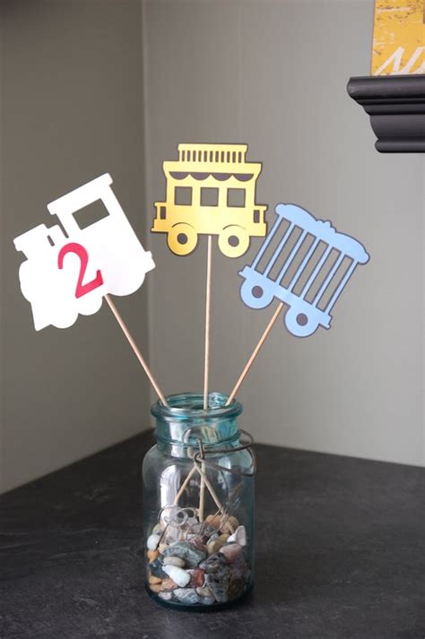 Items Similar To Train Centerpieces Train Birthday Party Train Baby
