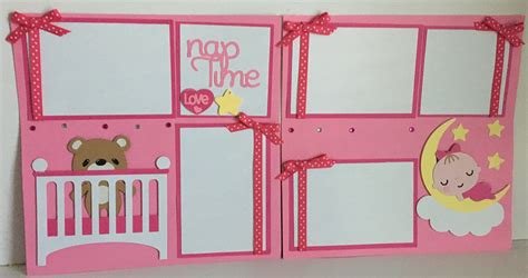 Premade 12x12 Baby Girl Scrapbook Etsy In 2020 Baby Girl Scrapbook