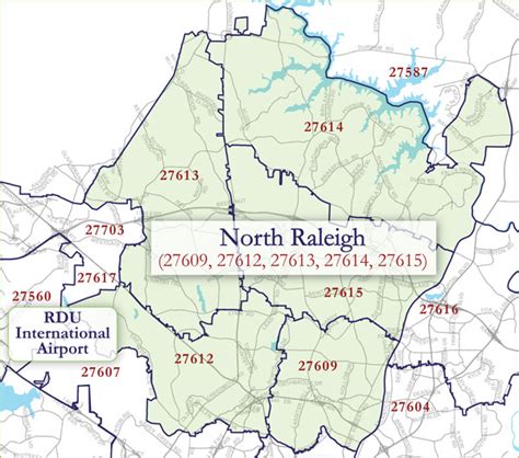 Raleigh Durham Zip Code Map