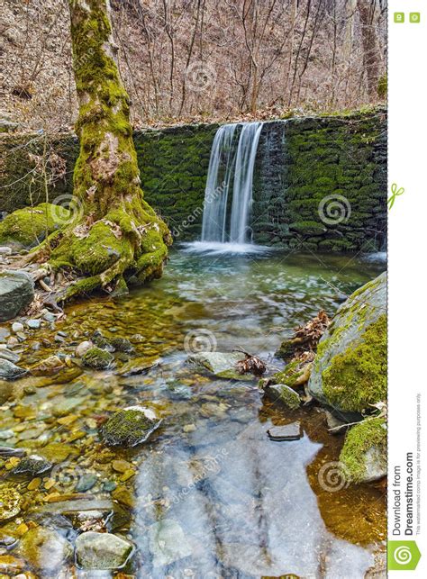 Waterfall On Crazy Mary River Belasitsa Mountain Stock Photo Image