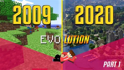 Evolution Of Minecraft Versions 2009 2020 Part 1 Youtube
