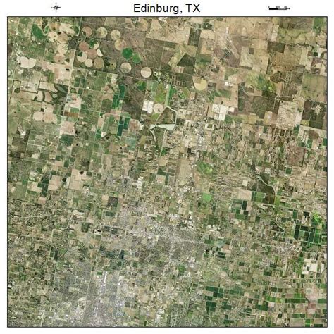 Aerial Photography Map Of Edinburg Tx Texas