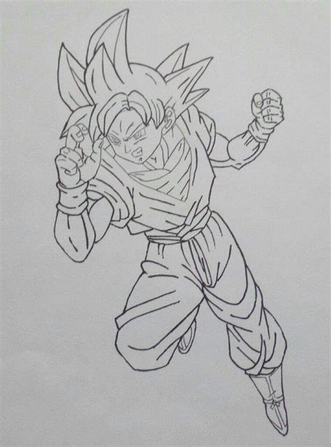Goku Para Colorear Facil Ssj Dios Rojo Dibujos Para Colorear Images And