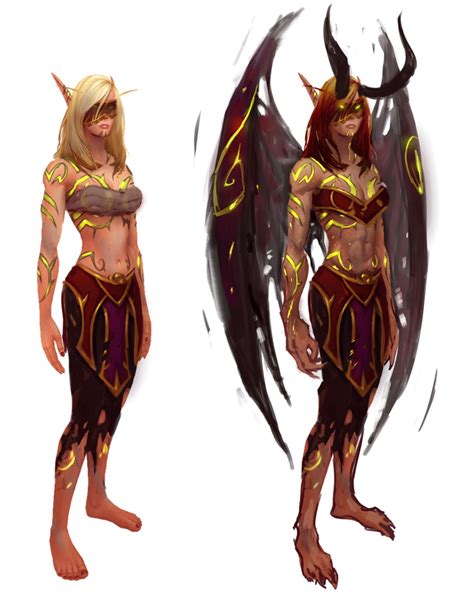 Female Blood Elf Demon Hunter Art World Of Warcraft Legion Art Gallery