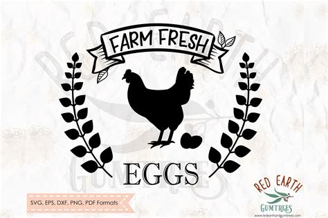 Farm Fresh Eggs Chicken Farm In Svg Dxf Png Eps Pdf 131842
