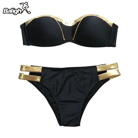 swimwear women s black sexy swimsuit set gold plated sexy swimsuit bikini print women s patch