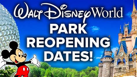 Walt Disney World Reopening Dates Announced For All Four Parks