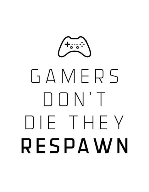 Printable Gamer Quote Wall Art Game Room Office Decor Etsy Gamer