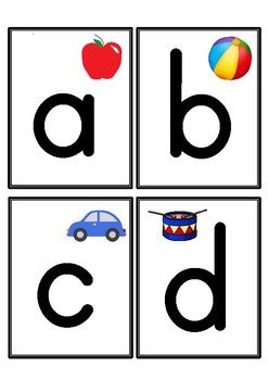 These letter charts are suitable for school activities. Lowercase Alphabet Flashcards Printable - Letter