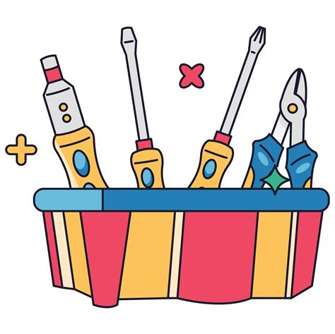 Tools Box Toolkit 2d Color Illustrations 27125272 Png