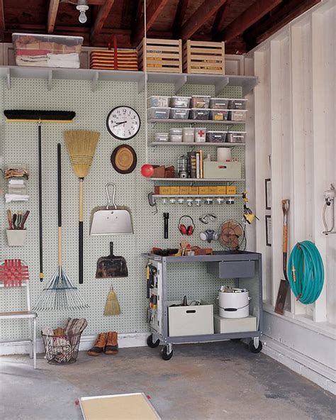 Smart Garage Organization With Pegboard Ideas