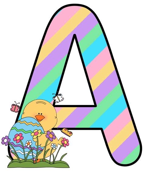Ch B Alfabeto Easter De Kid Sparkz Cute Alphabet Preschool