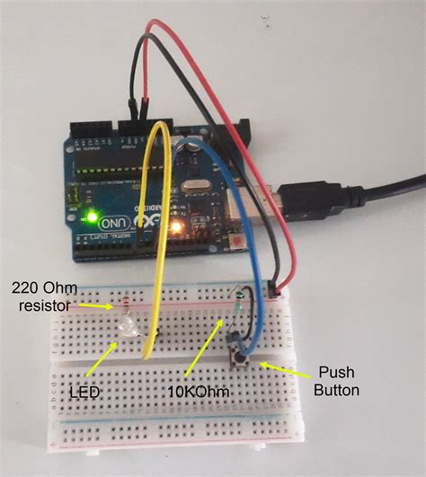 Push Button Controlling Led Programming Arduino Using Matlab 2