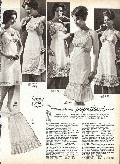 Aldens Catalog Full Slips And Half Slips From The 1960s Available In Different Lengths