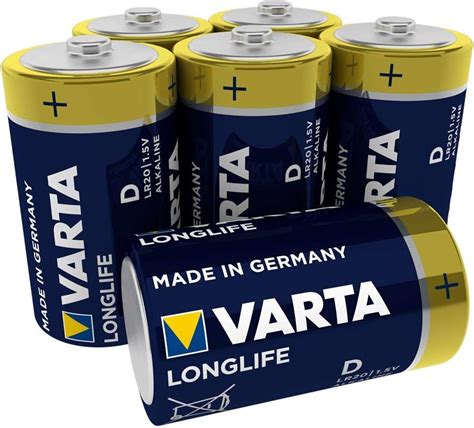 Varta D Alkaline Battery Pack Of 6 Longlife Uk Electronics