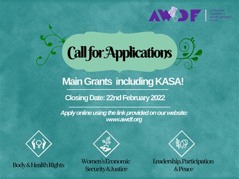 call for proposals main grants and kasa the african women s development fund