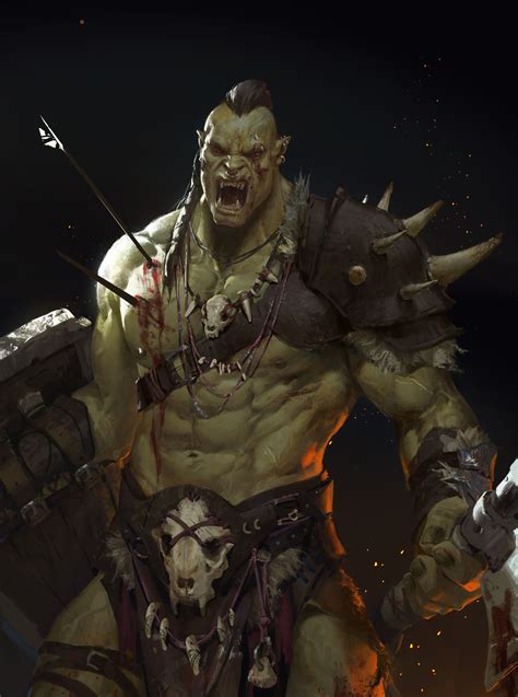 Artstation Orcs Will Never Be Slaves Weijia Yu Concept Art