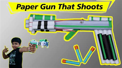 How To Make Paper Gun That Shoots Paper Bullets धमाकेदार कागज़ की