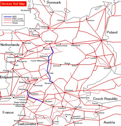 The Map Of German Railways